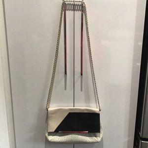 Black Beige Pour La Victoire Crossbody Bag Gold